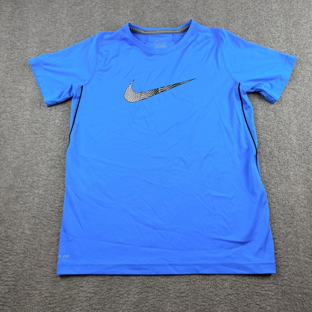 Nike Dri-FIT Kids XL Blue Short Sleeve Training T-Shirt 745327-406